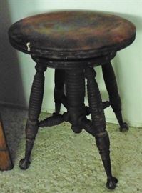 Old piano stool