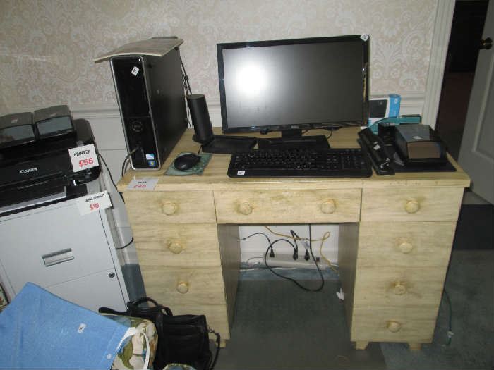 Desk & computer