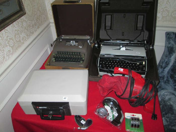 Safe, Electric Typewriter & manual Typewriter