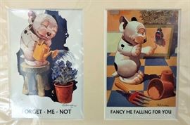 Signed GE Studdy Art Cartoon