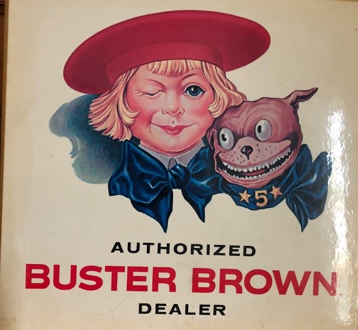 Vintage Autorized Buster Brown Dealer Stand