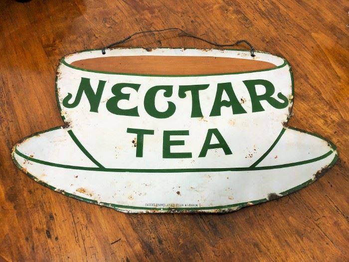 Vintage Nectar Tea Advertising Sign