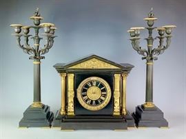 Tiffany & Co. Clock Garniture Set              
