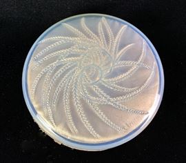 Rene Lalique Powder Jar "Four Flasks"             