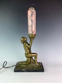 Art Deco Figural Lamp                 