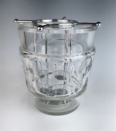 Antique Baccarat Cut Crystal Wine Bucket    