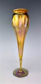 Signed L.C. Tiffany Gold Favrile Tulip Vase