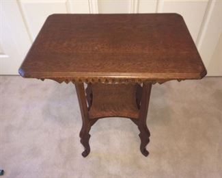 antique oak lamp table