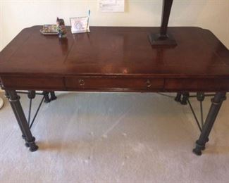 faux leather desk