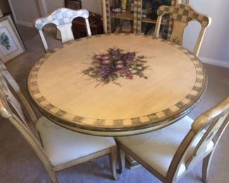 matching table and chairs