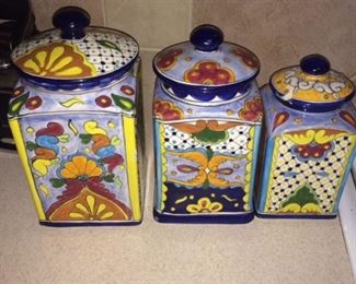 Mexican kitchen cannisters