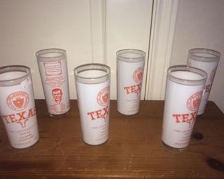UT championship glasses - 1963 and 1969