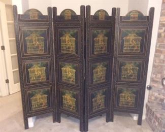 Decorative 4 panel screen