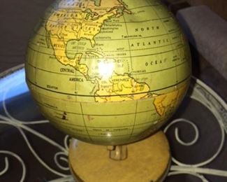 1930's metal globe by Chein Co.