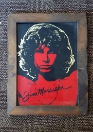 1970's The Doors Jim Morrison Glass Picture