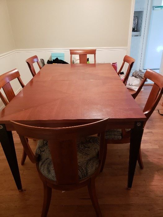 Ethan Allen Dining Room set with 2 leaves new in box