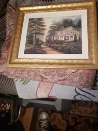 Beautiful framed artwork country homes.