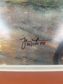 Thomas Kinkade original artist signed 50/230 P/P
