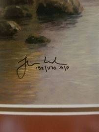 Thomas Kinkade original artist signed "The Mountain Chapel"