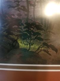 Thomas Kinkade original Clocktower cottage 6/600