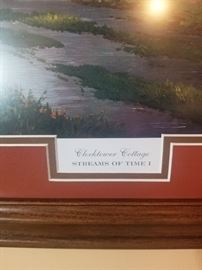 Thomas Kinkade original artist signed "Clocktower Cottage " Streams of time I 