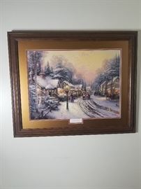 Original Thomas Kinkade Village Christmas/Christmas Cottage VIII 22/220  G/P 