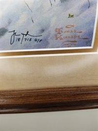Thomas Kinkade original 18/715 G/P artist signed 