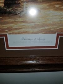 Thomas Kincade original artist signed Blessings of spring !