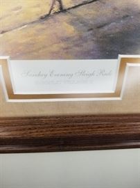 Thomas Kinkade original Sunday Evening Sleigh Ride 