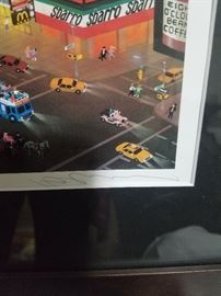 Alexander Chen original artist signed print New York