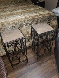 elegant iron side tables
