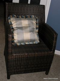 Closer View of the Cane Armchairs