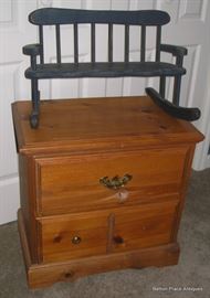 Primitive Small pine Chest with small rocker