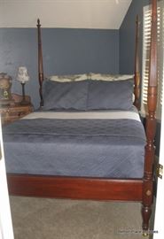 Mahogany four poster bed , Double Size