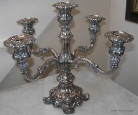 Silverplate Candelabra