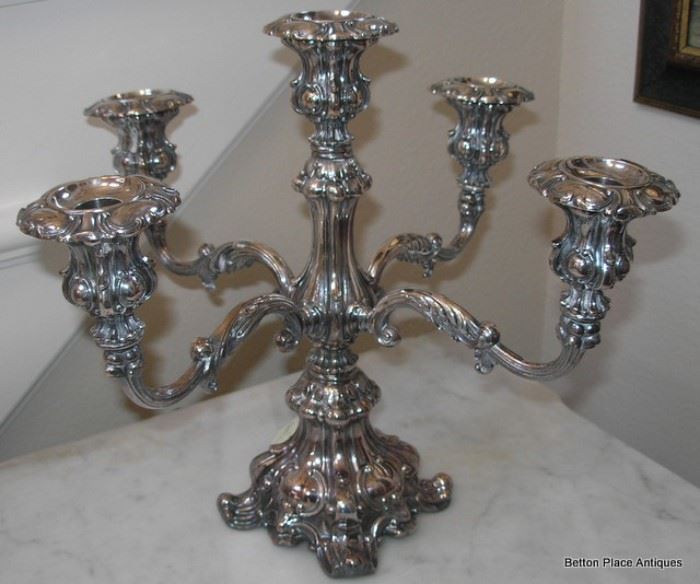 Silverplate Candelabra