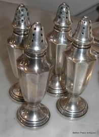 Sterling Silver MFH Salt and Peppers.. M Fred Hirsch Silver