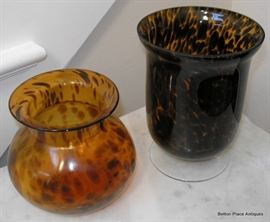 Two Art Glass Vases