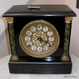 Antique Sessions Mantle Clock, working with key, loud chime.