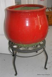 Planter and Metal Stand