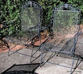 Two Metal Outdoor Rockers