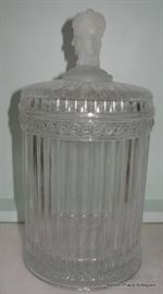 Beautiful Glass Lidded Jar