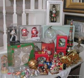 Lots of Christmas Glass Ornaments