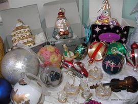 Lots of Christmas Glass Ornaments
