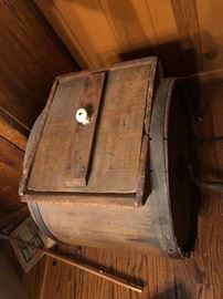 Antique butter churn 