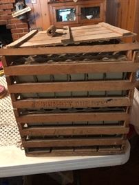 Antique Humpty Dumpty egg crate 