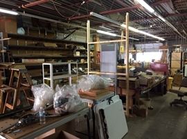 West wall and rear door.