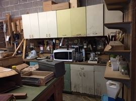 These metal cabinets will be for sale. Bring yours tools to disassemble if you are interested!