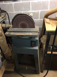 Commercial Rockwell Sander on Metal Stand
