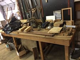 Work Table with Rockwell/Delta Radial Arm Saw.